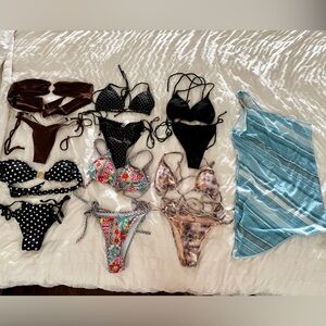 6 Bikinis and 1 Cover-Up dress bundle